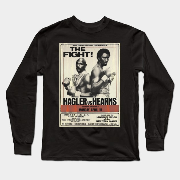 Marvelous marvin hagler vs hearns Long Sleeve T-Shirt by BDS“☠︎”kong